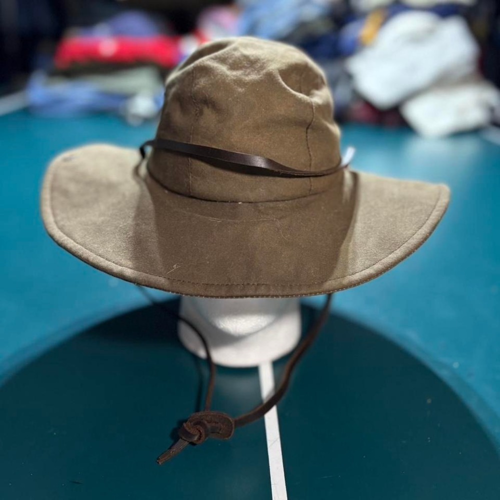 The Australian Outback Collection Oilskin Tin Cloth Waxed Bush Hat Safari Small - Picture 2 of 8